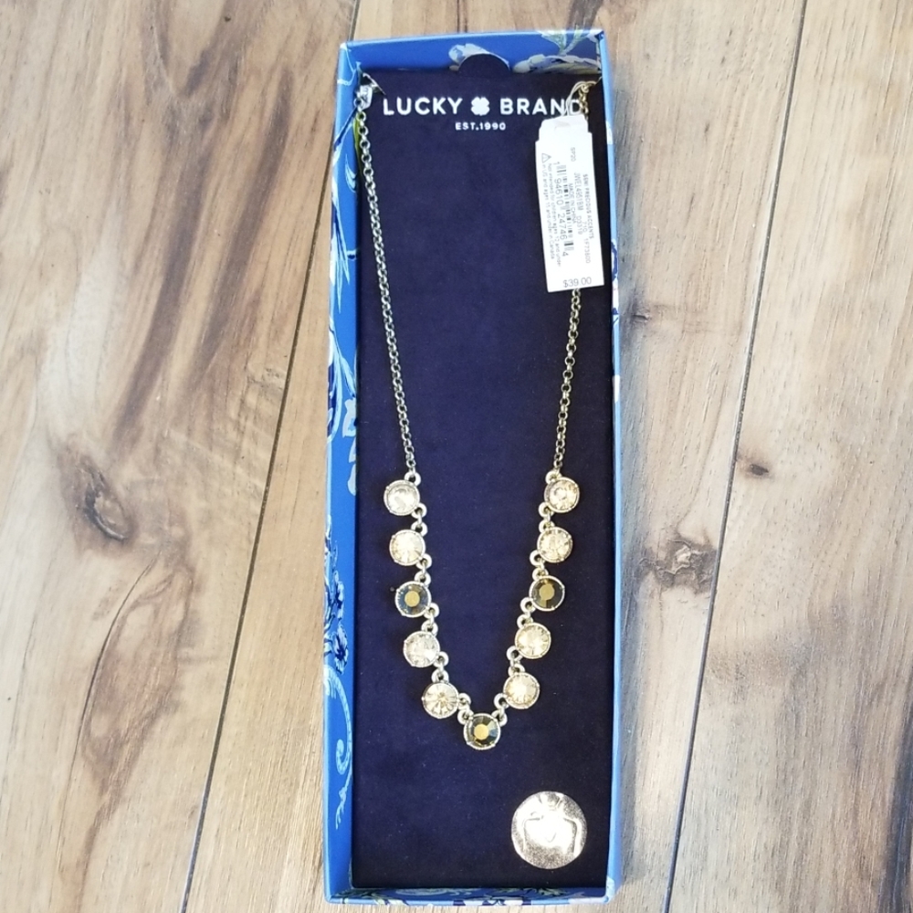 LUCKY BRAND SEMI PRECIOUS ACCENTS NECKLACE - Picture 3 of 4